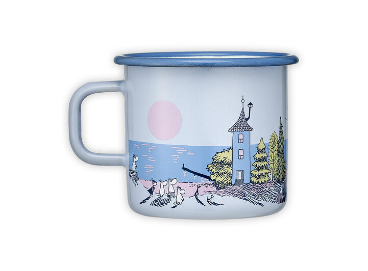 Mummikopp Emalje - Solnedgang 5,5dl 