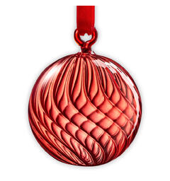 Muurla glasskule - Rød 6cm