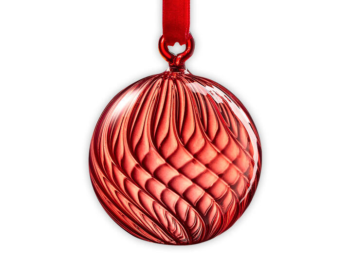 Muurla glasskule - Rød 6cm 
