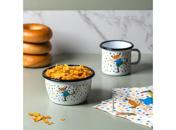 Pippi Emaljebolle - Hoppsansa 3 dl  Pippi Langstrømpe