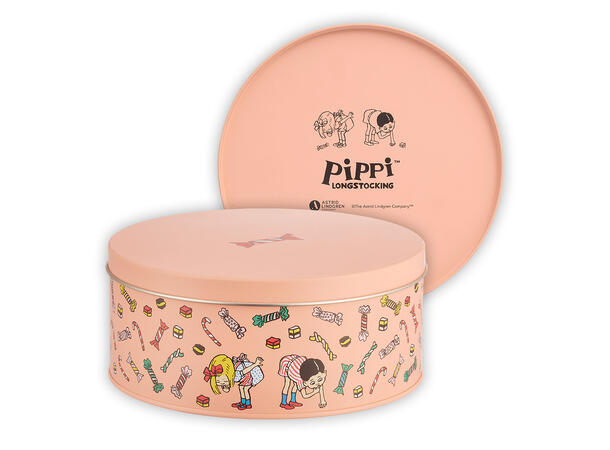Pippi kakeboks - Godteri 15cm