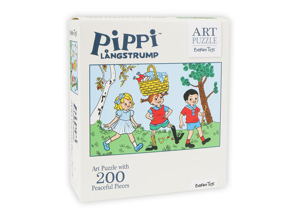 Astrid Lindgren - Pippi Langstrømpe Puslespill 200 brikker 