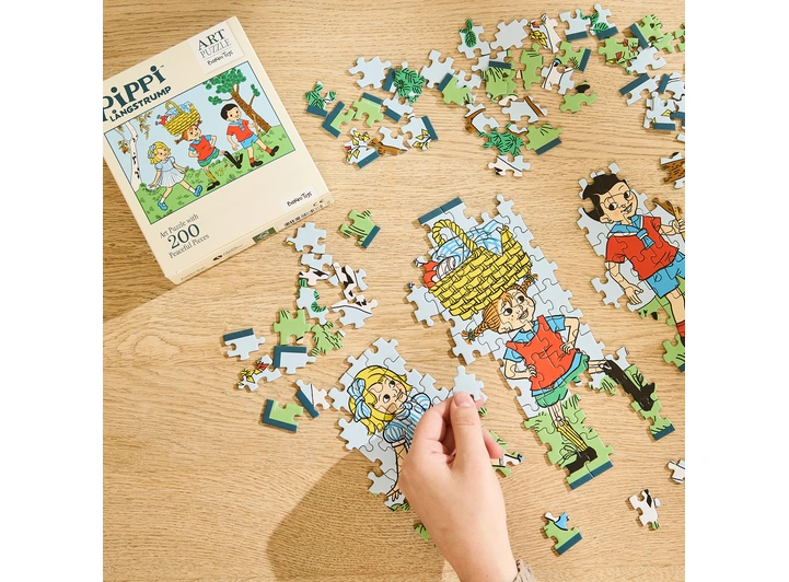 Astrid Lindgren - Pippi Langstrømpe Puslespill 200 brikker 