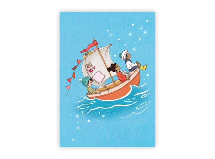 Belle & Boo - Postkort Sail A6 