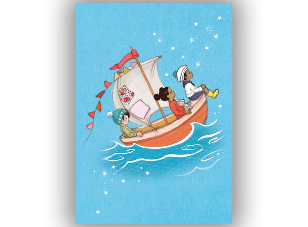 Belle & Boo - Postkort Sail A6