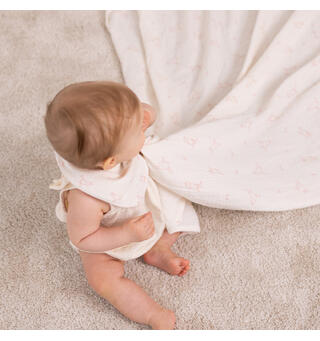 Mummi - Babyteppe rosa 120x120cm