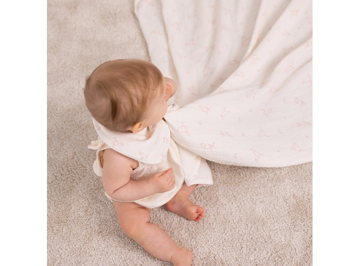 Mummi - Babyteppe rosa 120x120cm 