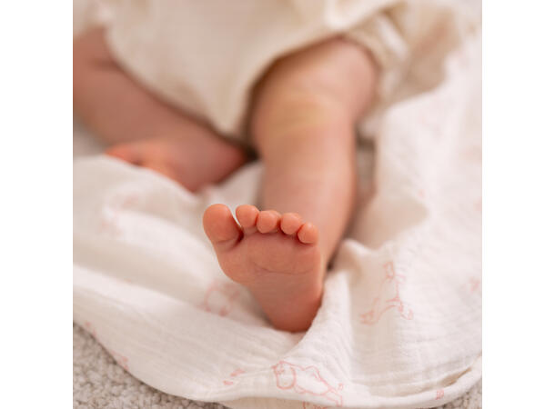 Mummi - Babyteppe rosa 120x120cm