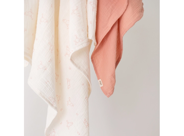 Mummi - Babyteppe rosa 120x120cm 