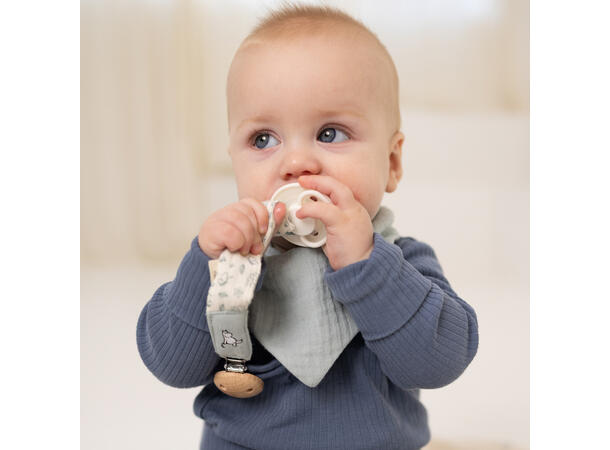 Mummi - Smokkeklemme blå