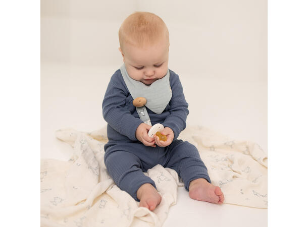 Mummi - Smokkeklemme blå