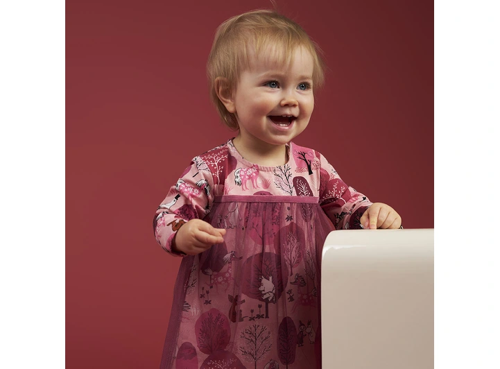 Mummi Kjole - Hvisking Rosa 86 Babyklær fra Mummi 