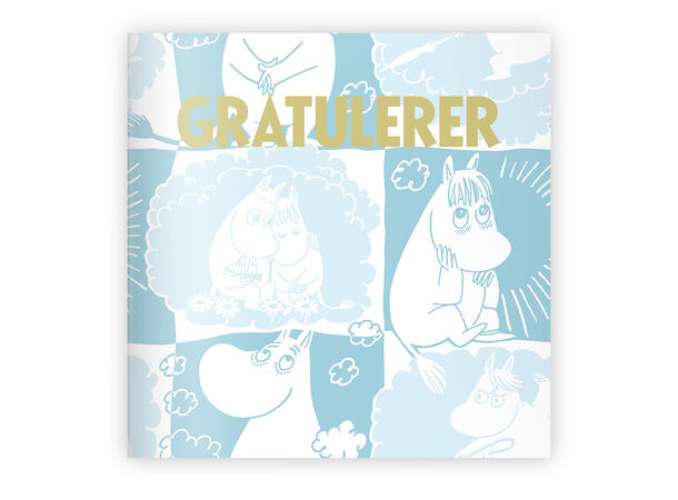 Mummi dobbeltkort - Gratulerer 12 cm Mummi