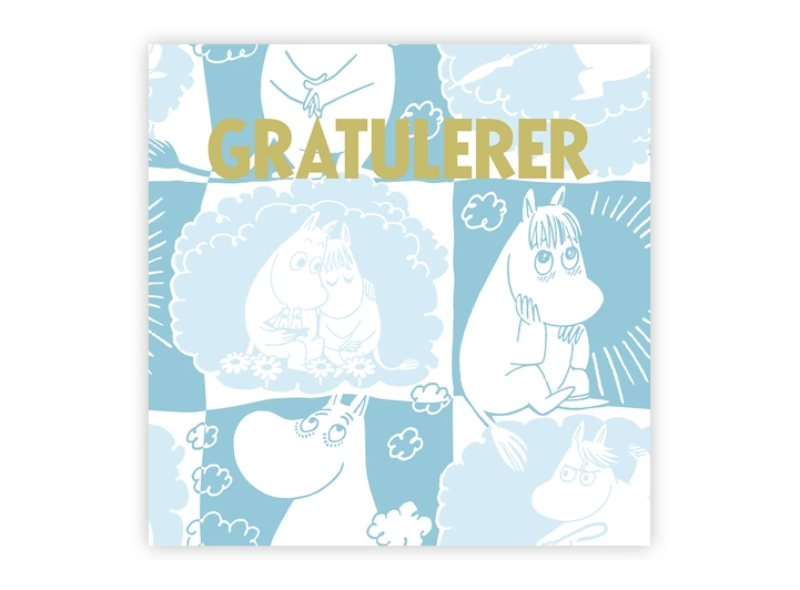 Mummi dobbeltkort - Gratulerer 12 cm Mummi 