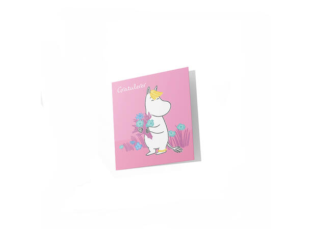 Mummi dobbeltkort - Gratulerer 7,5 cm Mummi