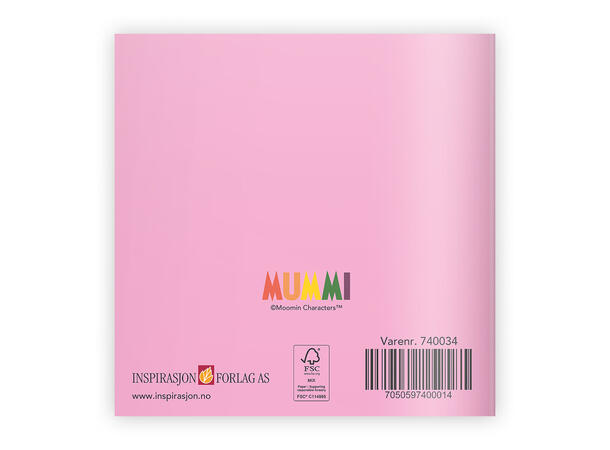 Mummi dobbeltkort - Gratulerer 7,5 cm Mummi