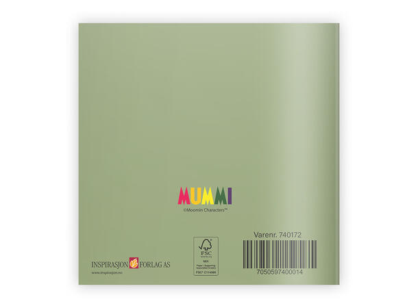 Mummi dobbeltkort - Gratulerer med dagen 7,5 cm Mummi