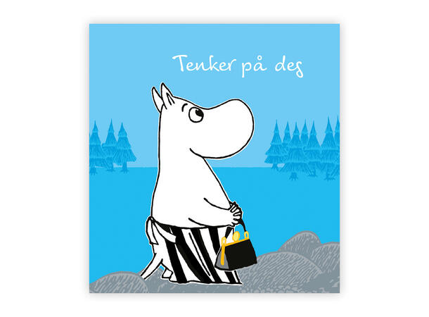 Mummi dobbeltkort - Tenker på deg 7,5 cm Mummi 
