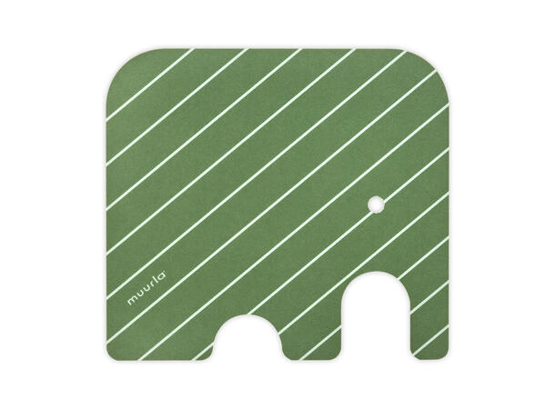 Muurla Glassbrikke - Elefant grønn 11 x 10 cm