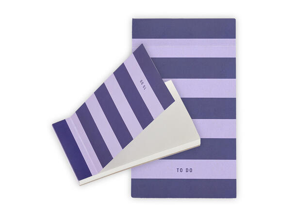 Muurla To-do liste Checks & Stripes Lilla/blå 