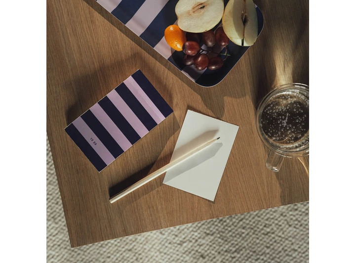 Muurla To-do liste Checks & Stripes Lilla/blå 