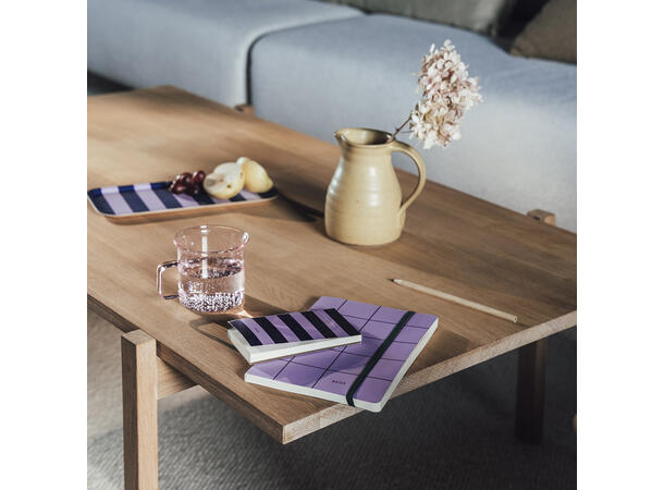 Muurla To-do liste Checks & Stripes Lilla/blå 