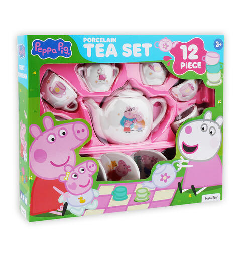 Peppa Gris - Porselen tesett 12 deler