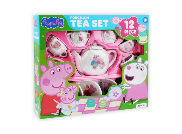 Peppa Gris - Porselen tesett 12 deler