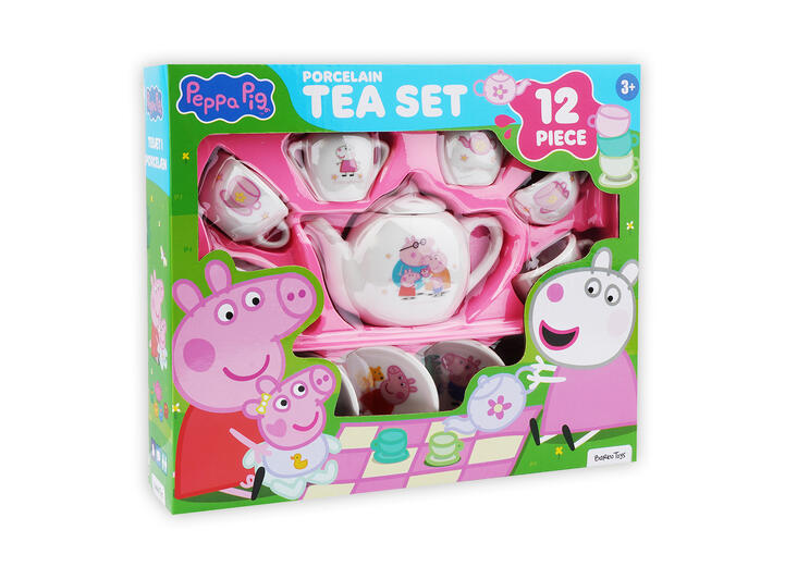 Peppa Gris - Porselen tesett 12 deler 
