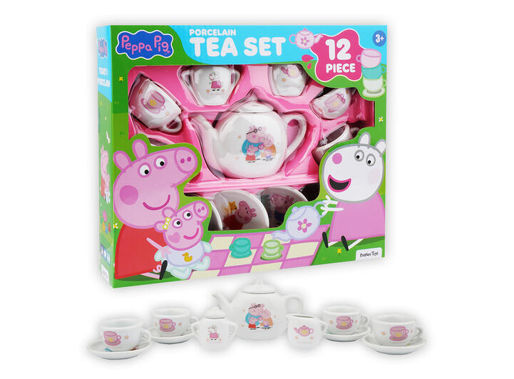 Peppa Gris - Porselen tesett 12 deler 