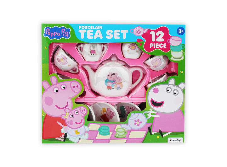 Peppa Gris - Porselen tesett 12 deler 