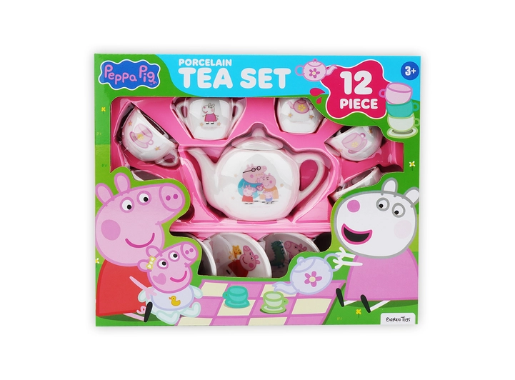 Peppa Gris - Porselen tesett 12 deler 