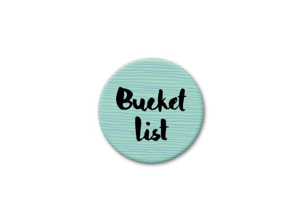 Pickmotion magnet  Bucket List 3,2 cm