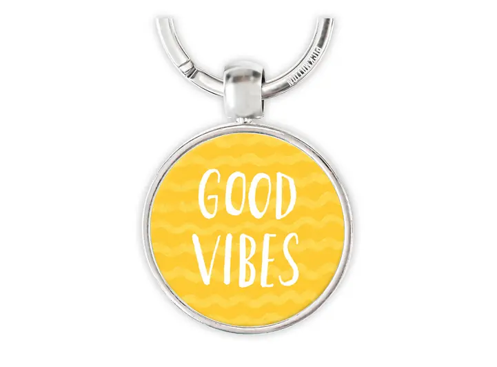 Pickmotion nøkkelring - Good vibes 