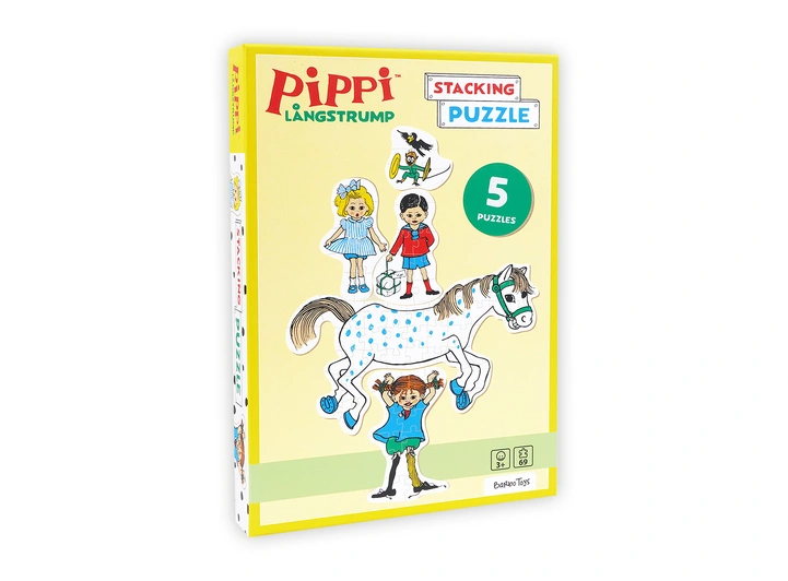 Pippi Langstrømpe - Stablepuslespill 