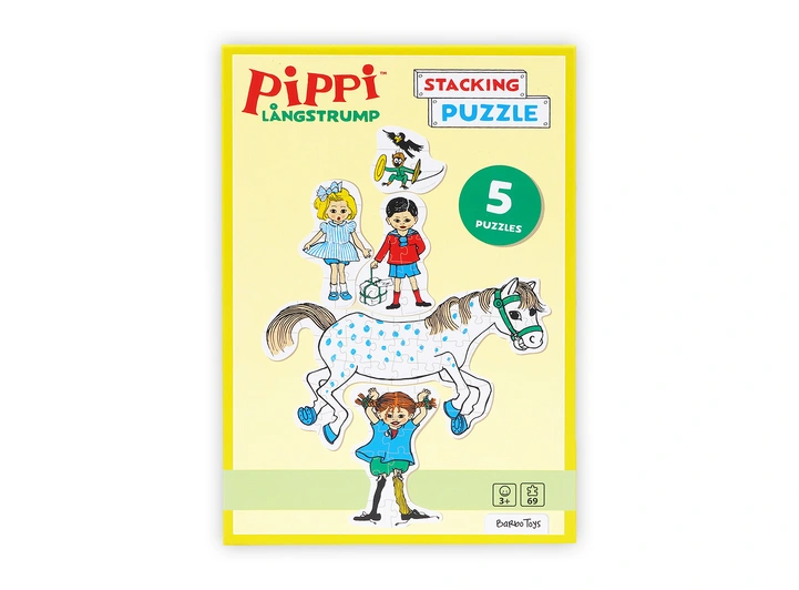 Pippi Langstrømpe - Stablepuslespill 