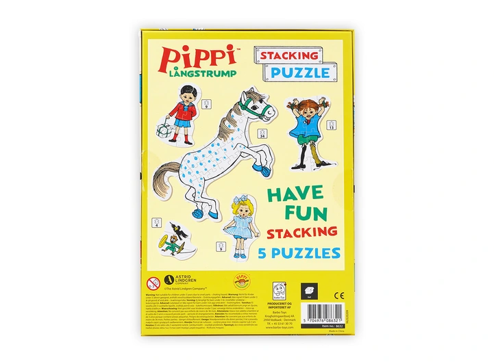 Pippi Langstrømpe - Stablepuslespill 