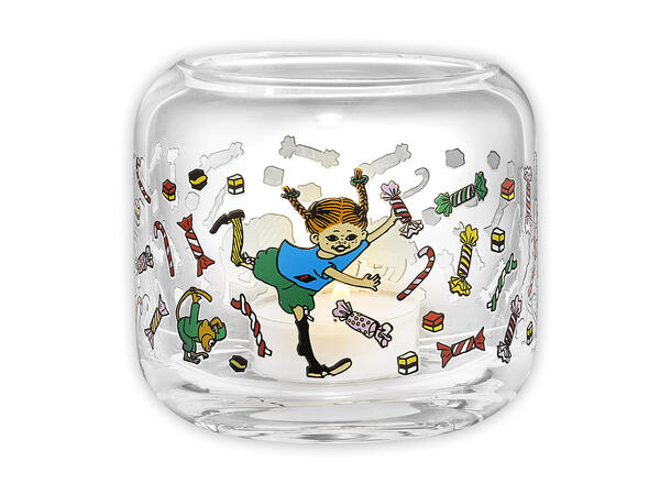 Pippi Telysholder - Godteri 8 cm