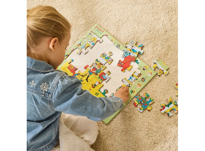 Pippi rammepuslespill - Lekebutikken 24 brikker - Fra 3 år 