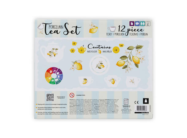 Barbo Toys - Porselen tesett sitron 