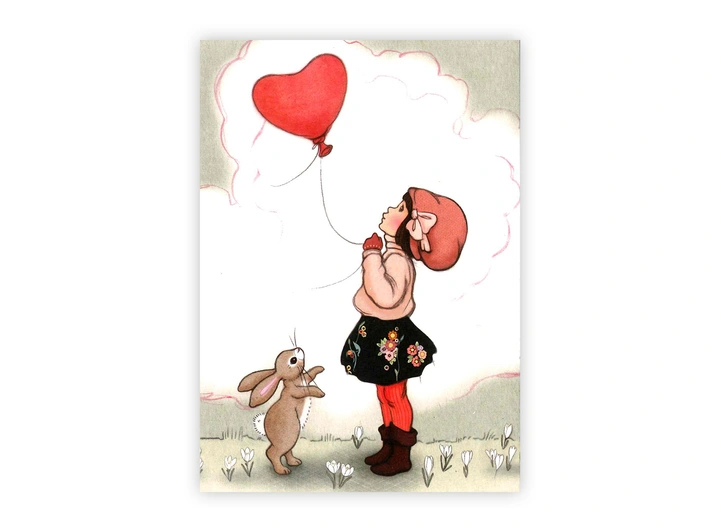 Belle & Boo - Postkort Heart A6 