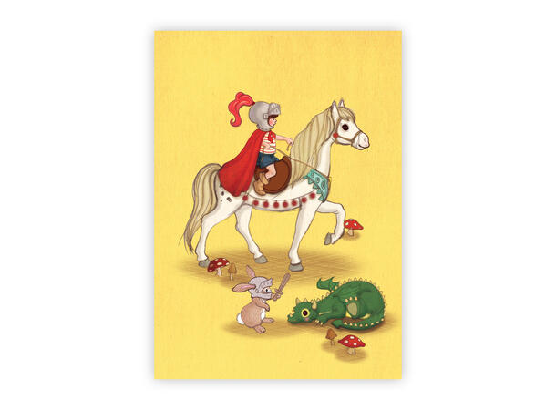 Belle & Boo - Postkort Knights A6 