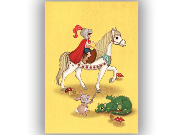 Belle & Boo - Postkort Knights A6