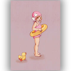 Belle & Boo - Postkort Mermaid A6