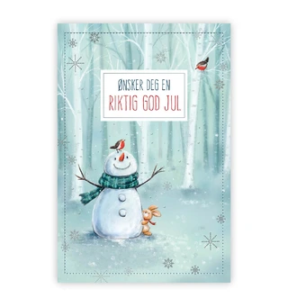 Dobbelt julekort God jul! A6 Dobbelt kort