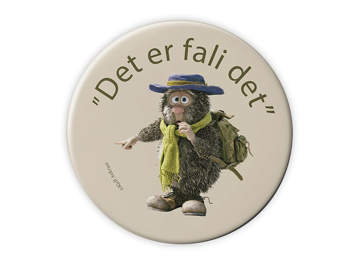 Flåklypa Magnet - "Det er fali det" 5,6 cm 