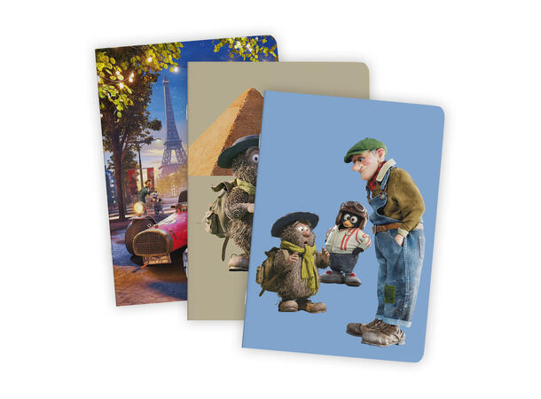 Flåklypa Notatbok 3pk - Soft cover 15x21 cm