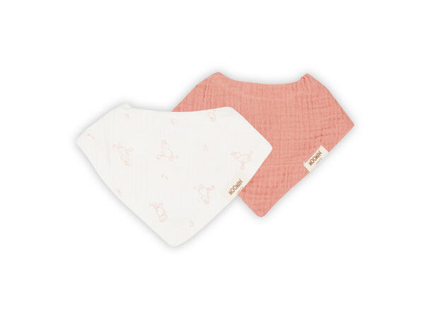 Mummi - Bandana smekke rosa 2pk