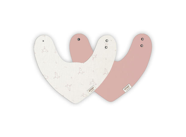 Mummi - Bandana smekke rosa 2pk