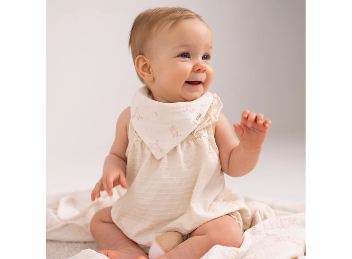 Mummi - Bandana smekke rosa 2pk 